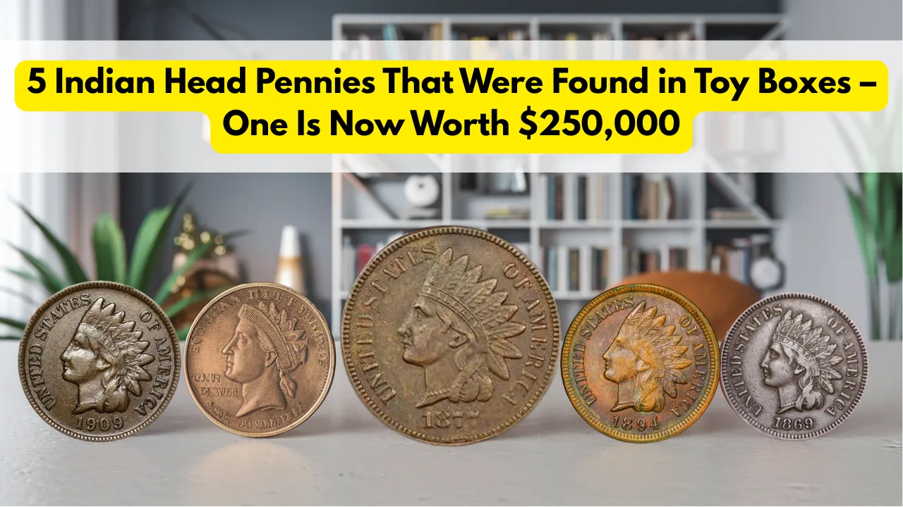 5 Indian Head Cents Found in Toy Boxes - One Is Now Worth $250,000